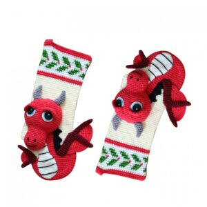 Lariyo Girls/Boys Kids Wear White Red Designer Socks