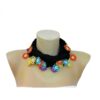ChoosePick Crochet Handmade Black Necklace Scarfs Silk Scarflette/Dupatta for Women - Image 3