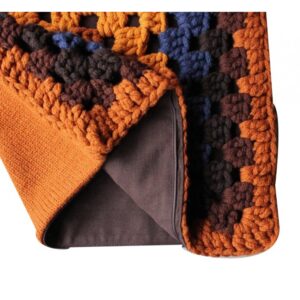 Lariyo Wire Orange Blue Cushion Cover