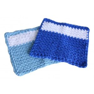 Lariyo Baby Bathing Blue Wash Cloth (Pack of 2)