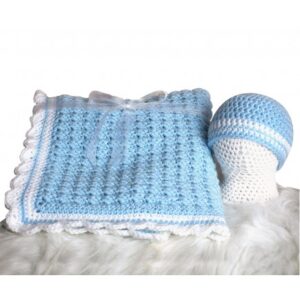 Lariyo Baby Boy/Baby Girl Baby Bedding Blue Blanket with Cap